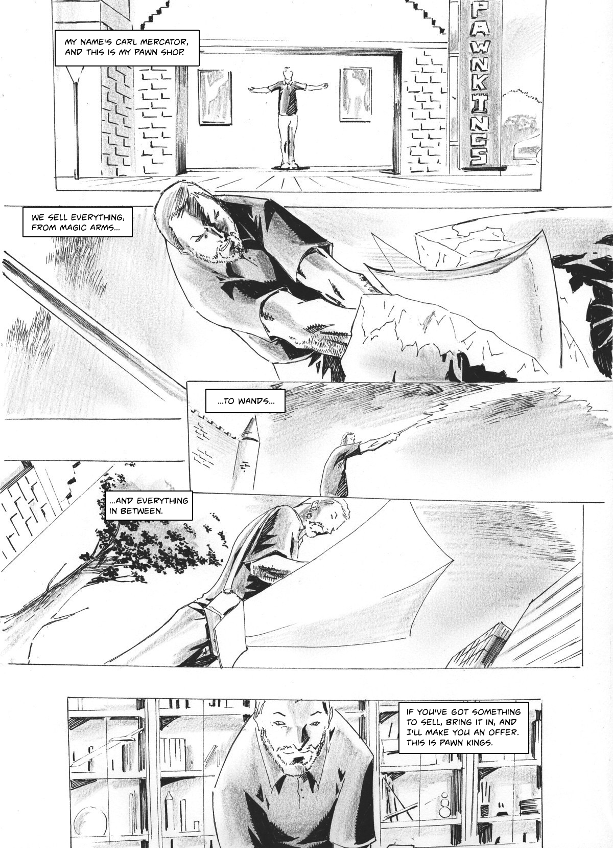 Zokusho: Pawn Kings–Page 1